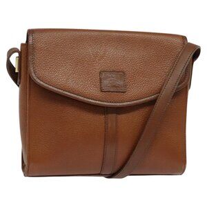 Burberrys Shoulder Bag Leather Brown Auth ep7917